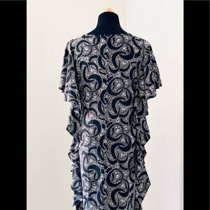 MICHAEL KORS NWOT 100% Silk Black Ruffle Dress